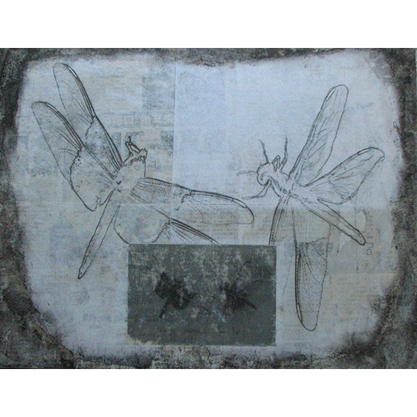 "Dragonfly Waltz #15  14" x 18" 
