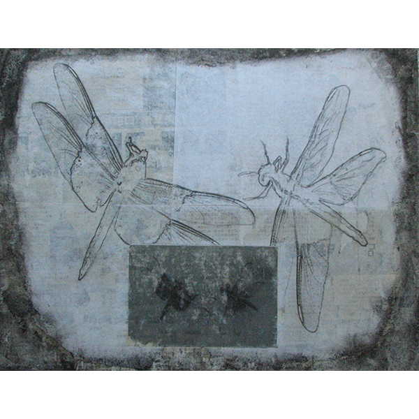 "Dragonfly Waltz #15 14" x 18" "Dragonfly Waltz #15 14" x 18"